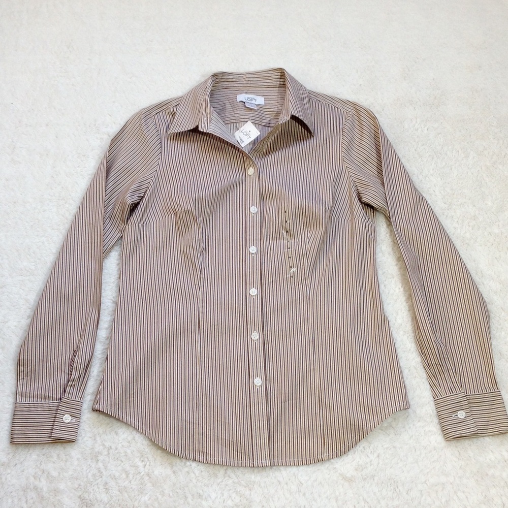 Ann Taylor Loft Striped Shirt